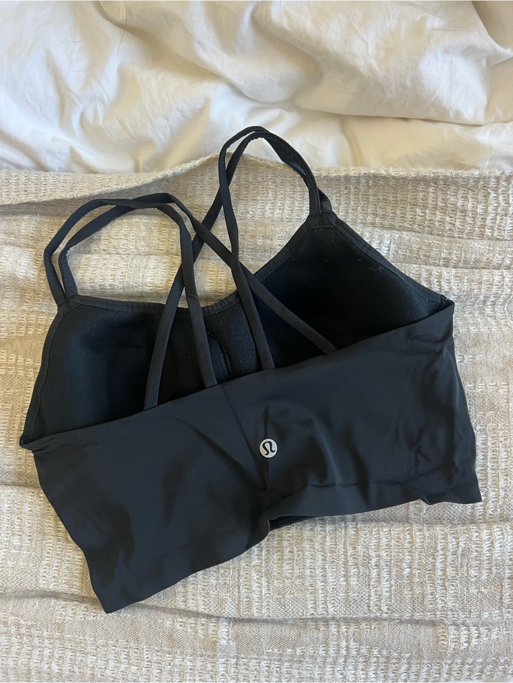 Lululemon Black Strappy Sports Bra - Picture 5 of 5